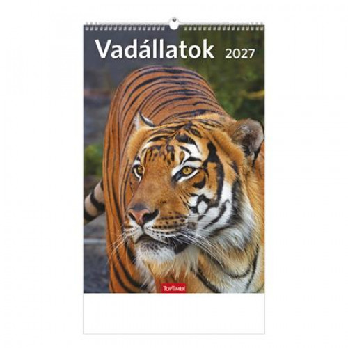 Toptimer Naptár fali Vadállatok (2027)