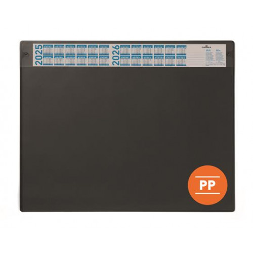Durable Könyökalátét 650x480mm éves naptárral fekete