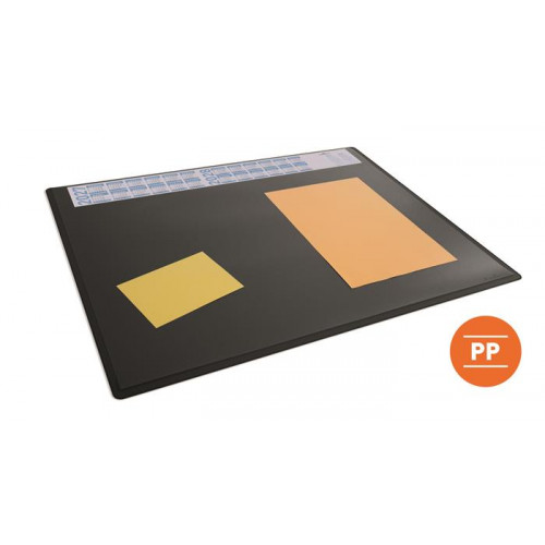 Durable Könyökalátét 650x500mm éves naptárral fekete