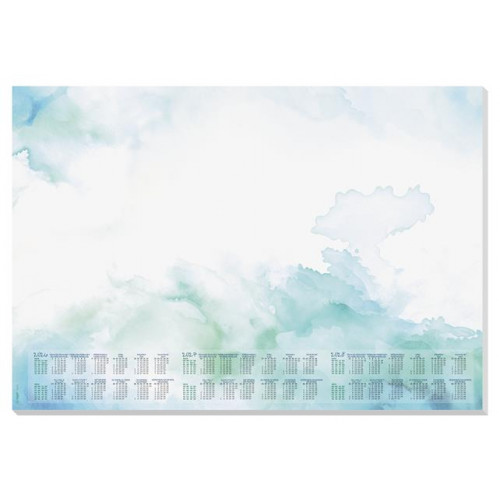Sigel Könyökalátét 595x410mm 3 éves és heti tervezővel Watercolor Sea