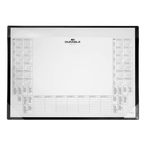 Durable Könyökalátét 600x430mm PP éves naptárral fekete