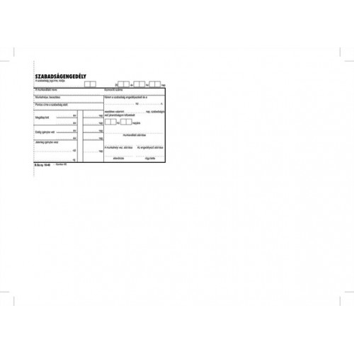 Victoria Szabadságengedély 50x2 A6 B.18-49 darab!