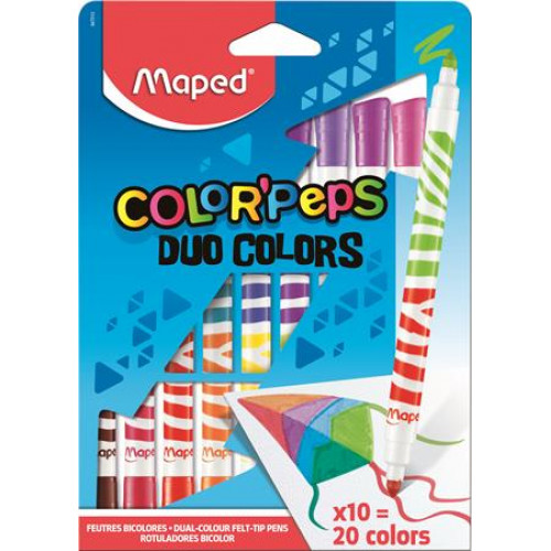 Maped Filctoll készlet kimosható Color Peps Duo 10-es készlet 20 különböző szín