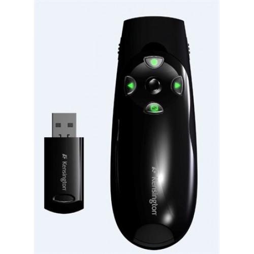 Kensington Prezentációs távirányító zöld lézer vezeték nélküli