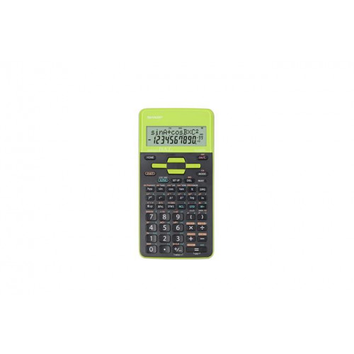 Sharp Számológép tudományos 273 funkció EL-531 zöld