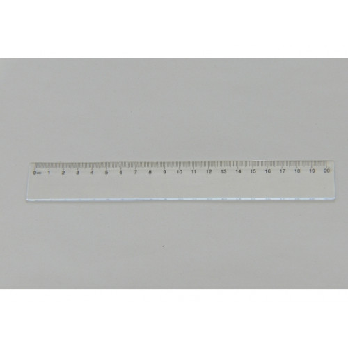 Vonalzó műanyag 20cm