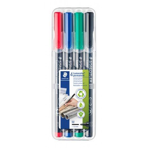 Staedtler Alkoholos marker készlet OHP 1mm 317 M 4 különböző szín