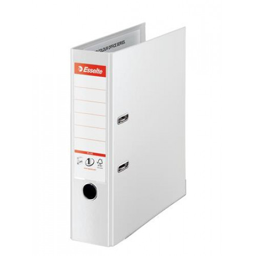 Esselte Iratrendező 80mm A4 élvédő sínnel Standard Plus Vivida fehér