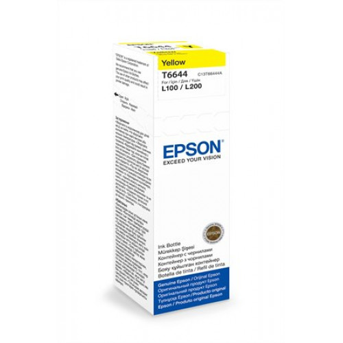Epson T66444A10 Tintapatron L100 200mfp sárga 70ml