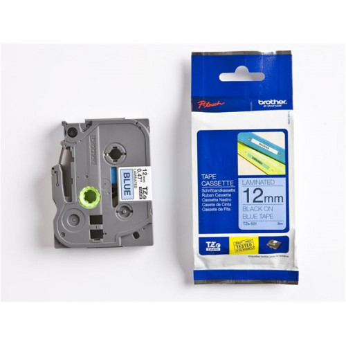 Brother Feliratozógép szalag 12mmx8m kék-fekete