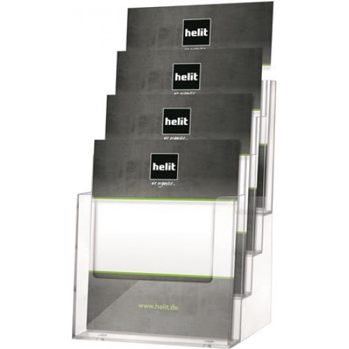 Helit Prospektustartó asztali A5 4 rekeszes