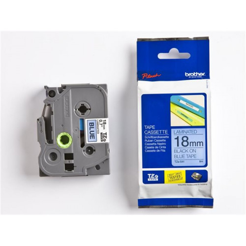 Brother Feliratozógép szalag 18mmx8m kék-fekete