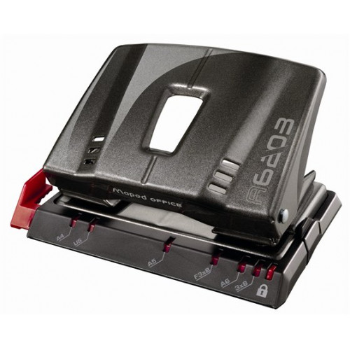 Maped Lyukasztó kétlyukú 25lap fém Advanced sötétbarna