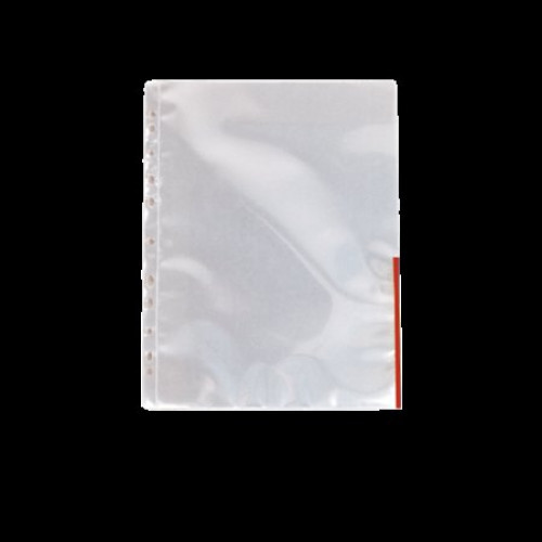 Esselte Genotherm lefűzhető felül/oldalt félig nyitott A4 105m. víztiszta piros