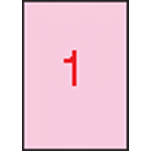 Apli Etikett 210x297mm színes pasztell rózsaszín 20 etikett/csomag