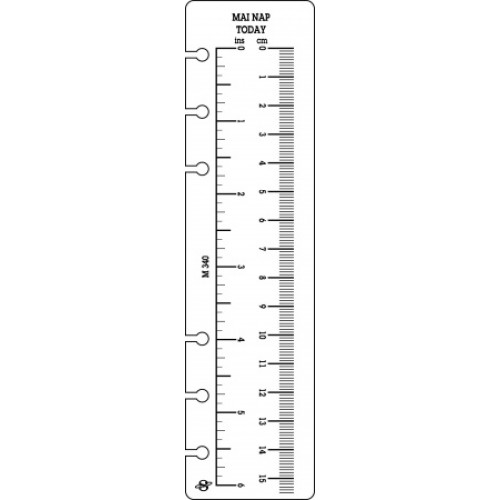 Saturnus Kalendárium betét vonalzó L