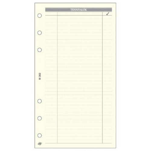 Saturnus Kalendárium betét tennivalók L