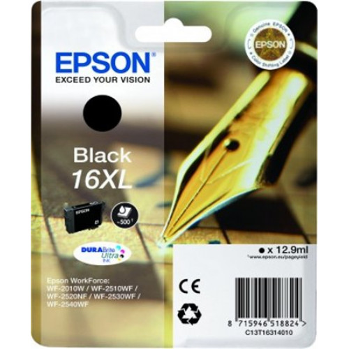 Epson T16314010 Tintapatron Workforce WF2540WF fekete 129ml