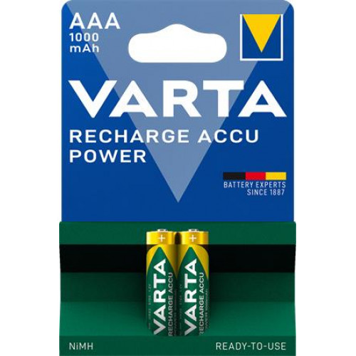 Varta Tölthető elem AAA mikro 2x1000mAh Power