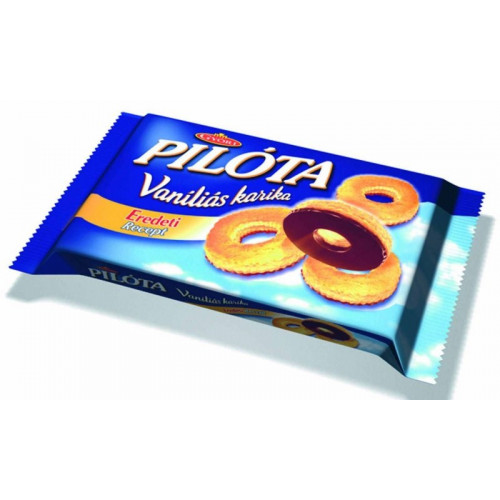 Győri Vaníliás karika 300g nagy étcsokoládés