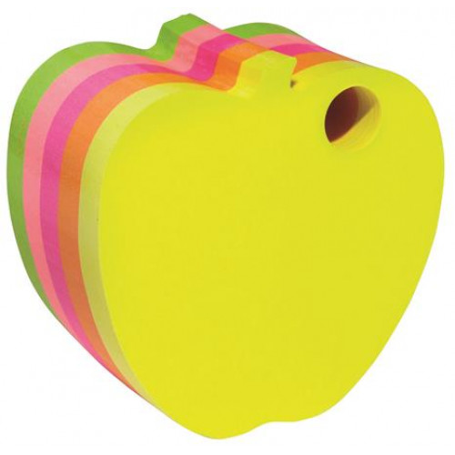 Donau Öntapadó jegyzettömb alma alakú 5x80lap vegyes szín