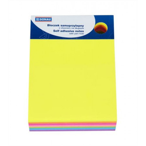 Donau Öntapadó jegyzettömb 101x76mm 7x40lap vegyes szín