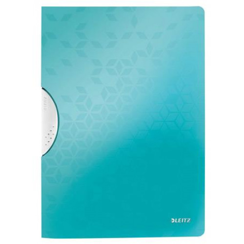 Leitz Gyorsfűző klippes PP A4 Wow ColorClip jégkék