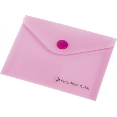 Panta Plast Irattartó tasak A7 PP patentos pasztell rózsaszín