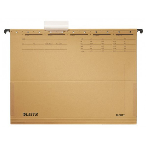 Leitz Függőmappa oldalvédelemmel karton A4 Alpha natúr Esselte