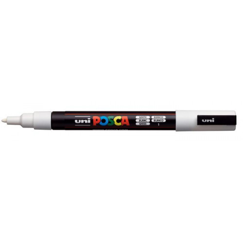 Uni Dekormarker 0,9-1,3mm Posca fehér