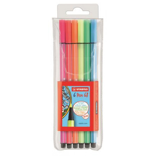 Stabilo Rostirón készlet 1mm Pen 68 6 neon szín