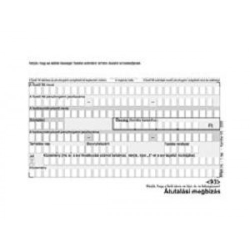 Victoria Átutalási megbízás kézi 500x2 A6 PFNY 11 darab!