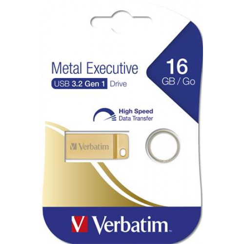 Verbatim Pendrive 16GB USB 3.0 Exclusive Metal arany
