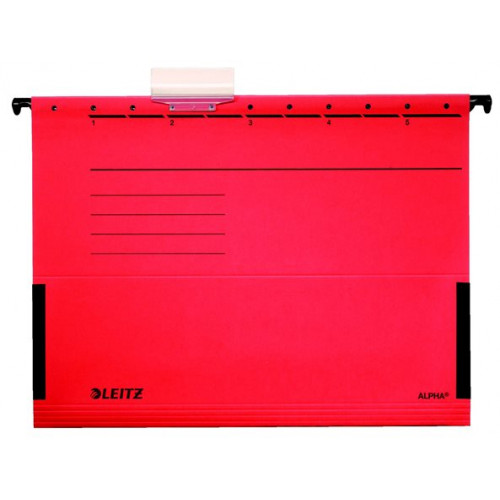 Leitz Függőmappa oldalvédelemmel karton A4 Alpha piros