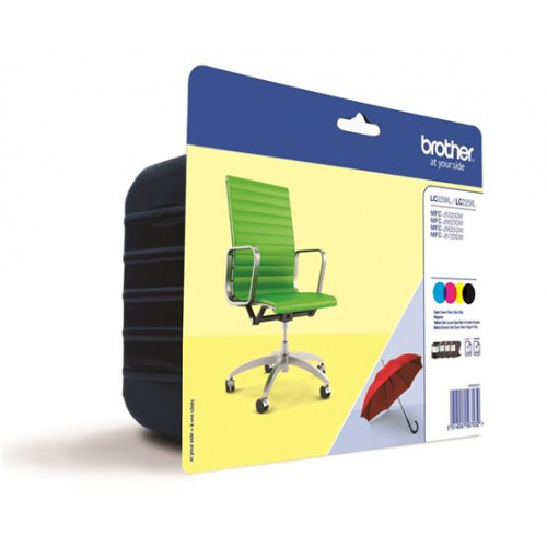 Brother LC229XLB/LC225XLCMY Tintapatron multip.MFC-J4420DW b+c+m+y 1*2400,3*1200