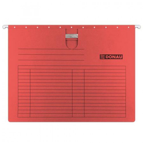 Donau Függőmappa gyorsfűzős karton A4 piros