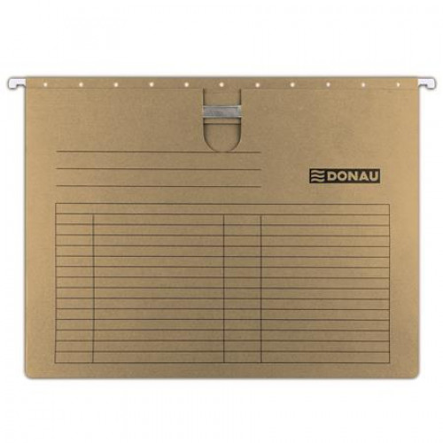 Donau Függőmappa gyorsfűzős karton A4 barna