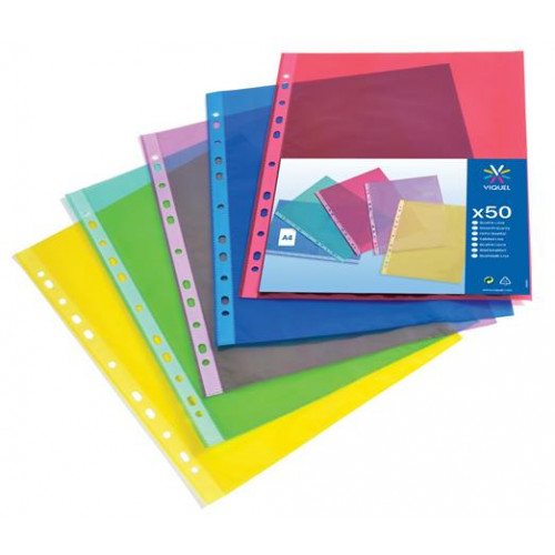 Viquel Genotherm lefűzhető A4 50 mikron víztiszta vegyes színek