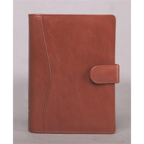 Saturnus Kalendárium gyűrűs betétlapokkal L marhabőr 212 barna