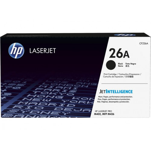 Hp CF226A Lézertoner LaserJet Pro M402 426 nyomtatókhoz 26A fekete 3,1k