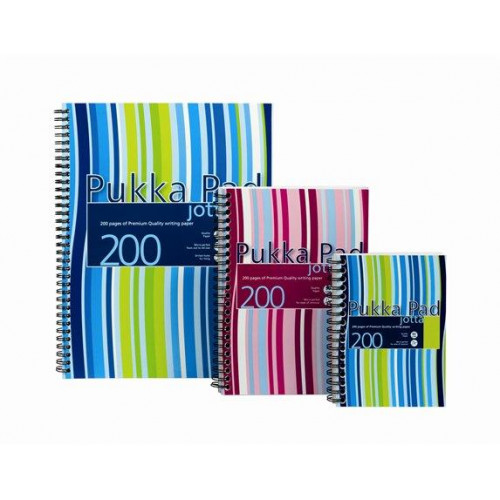 Pukka Pad Spirálfüzet A4 vonalas 100lap Stripe