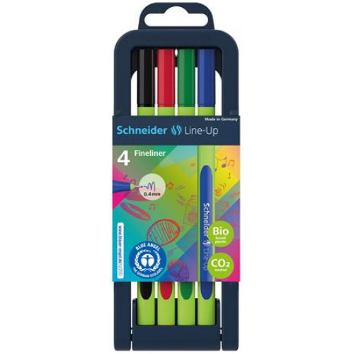 Schneider Tűfilc készlet 0,4mm Line-Up 4 különböző szín