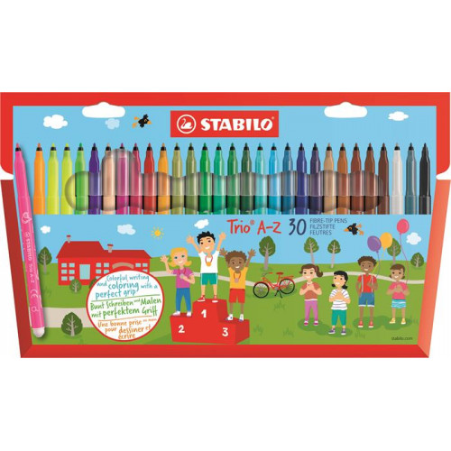 Stabilo Filctoll készlet 0,7mm Trio A-Z 30 különböző szín