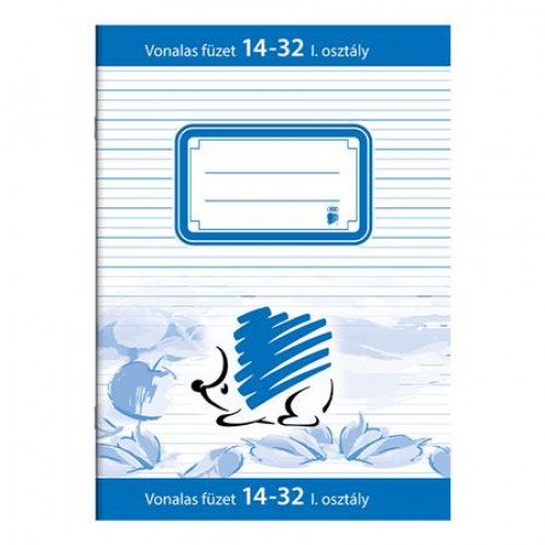 Ico Füzet tűzött A5 vonalas 32lap 1. osztály 14-32