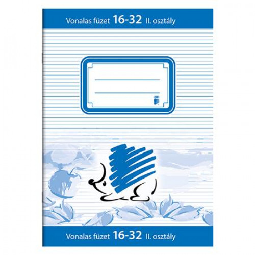 Ico Füzet tűzött A5 vonalas 32lap 2. osztály 16-32