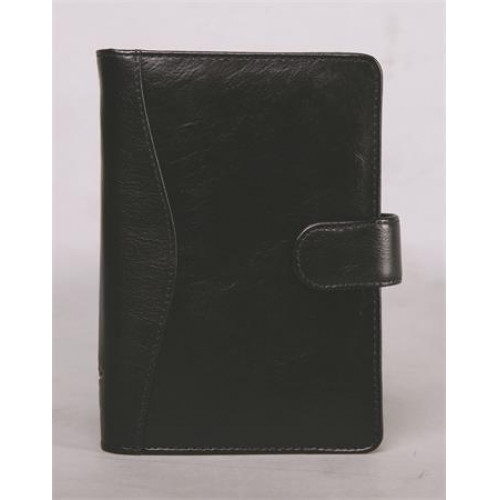 Saturnus Kalendárium gyűrűs betétlapokkal L marhabőr 212 fekete