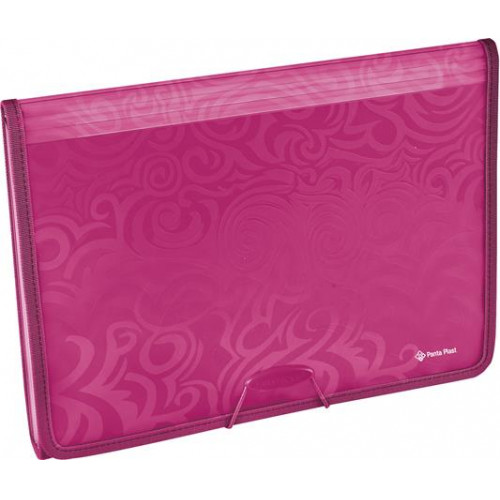 Panta Plast Harmonikamappa A4 6 rekeszes PP gumis Tai Chi málna