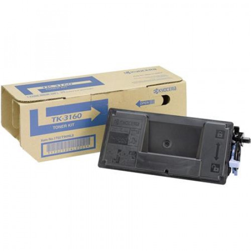 Kyocera TK3160 Lézertoner P3045dn 3050dn 3055dn 3060dn fekete 12,5k