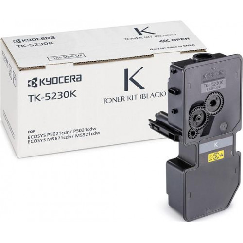 Kyocera TK5230 Lézertoner M5521CDN 5521CDW P5021CDN 5021CDW fekete 2,6k