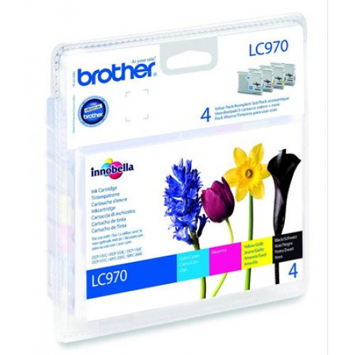 Brother LC970BCMY Tintapatron multipack DCP 135C b+c+m+y 1*350 oldal 3*300 oldal